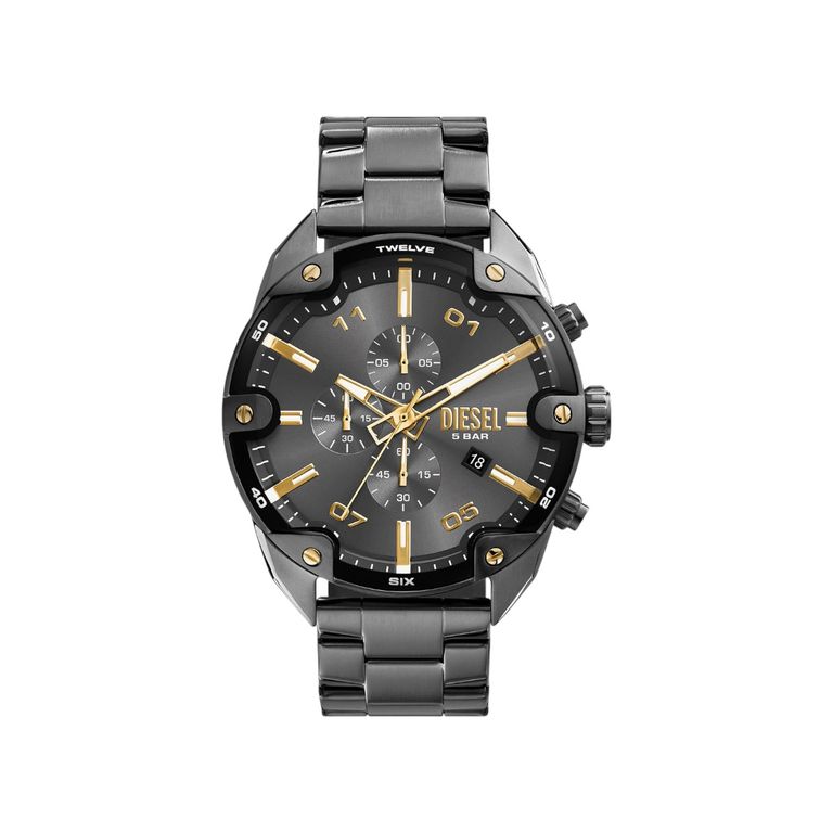 Relógio Diesel Spiked Masculino Dz4669b1 G1gx - tfcsa6